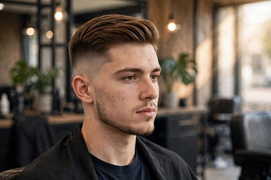 Classic high taper fade haircut