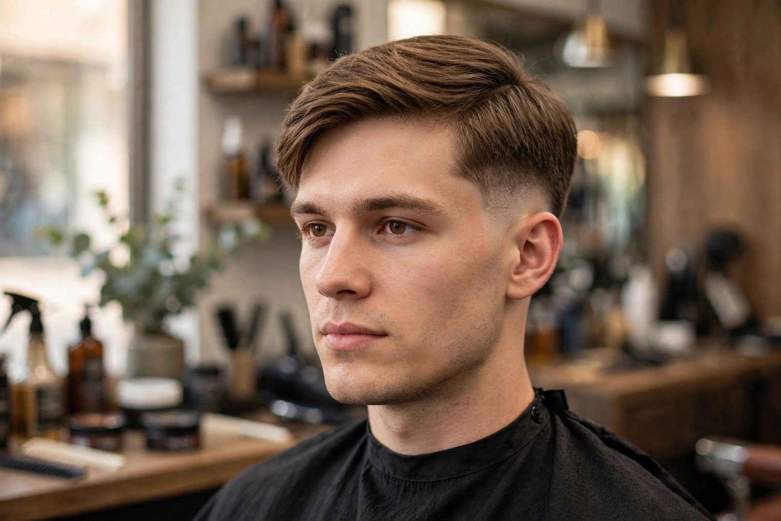 Classic low taper fade haircut