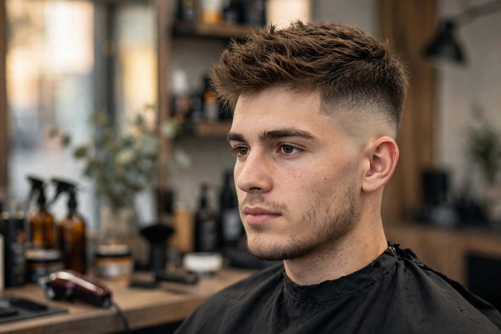 Skin fade haircut example